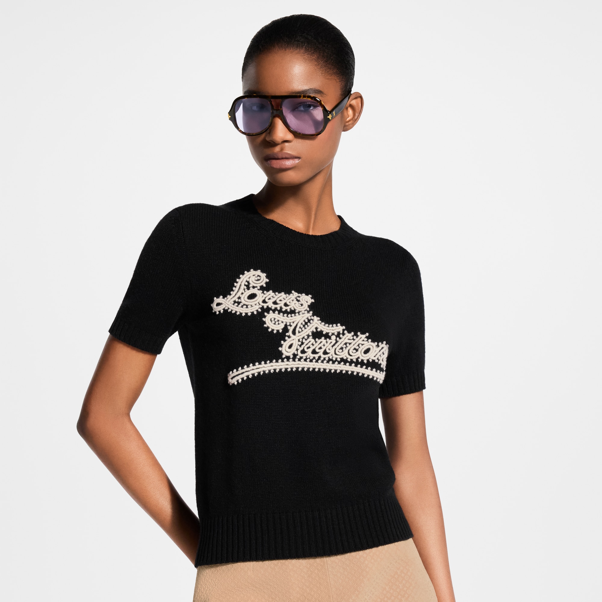 Embroidered Signature Knit Top - Ready-to-Wear | LOUIS VUITTON